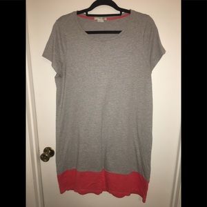 Comfy Grey and Coral Night Gown